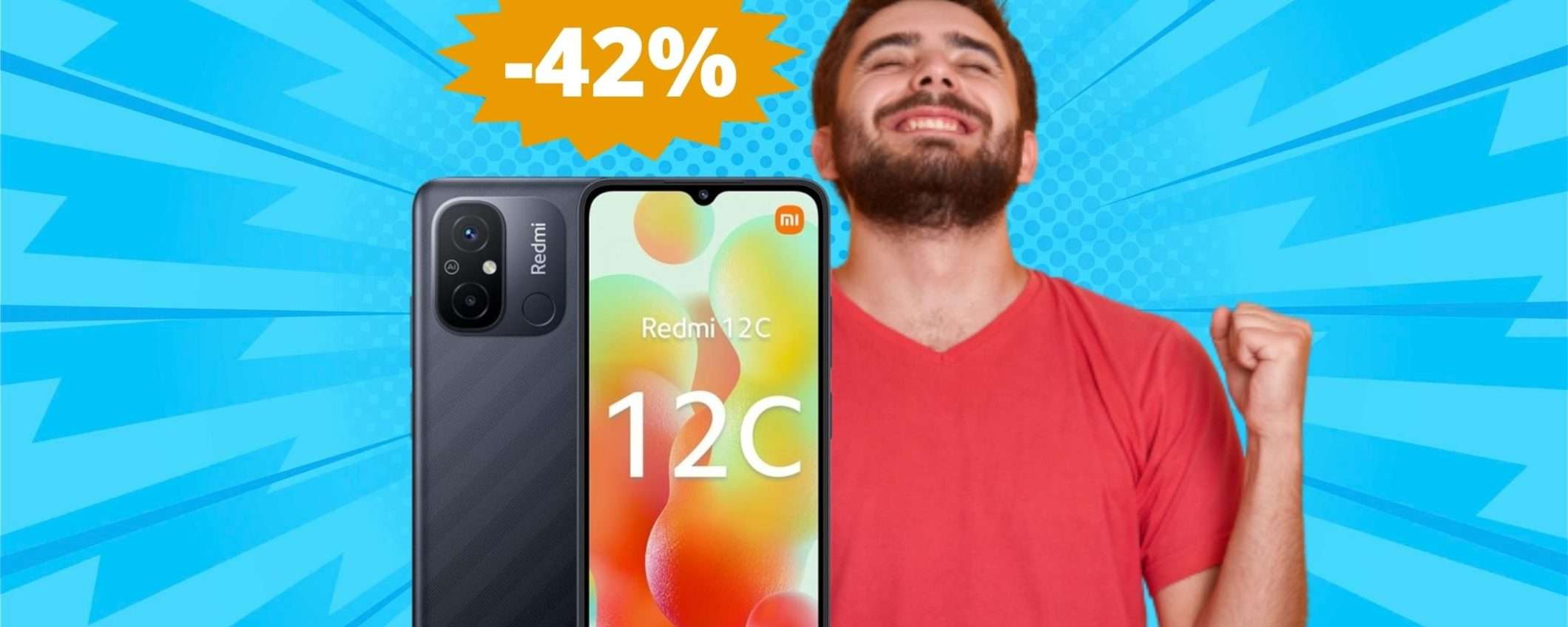Xiaomi Redmi 12C: AFFARE irresistibile su Amazon (-42%)
