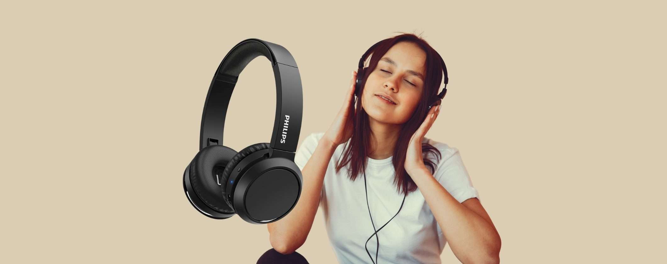 Cuffie Bluetooth Philips con tasto Bass Boost a soli 29€ su Amazon