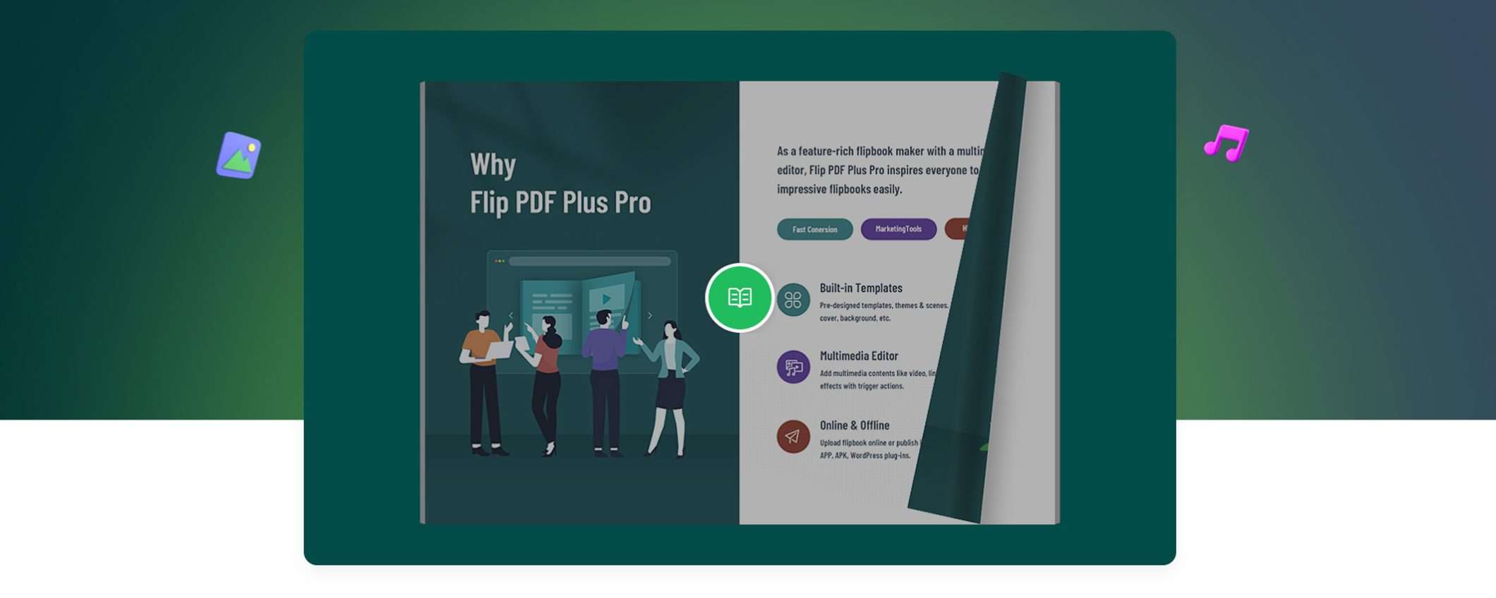 Crea riviste, brochure e cataloghi senza codice con Flip PDF Plus Pro