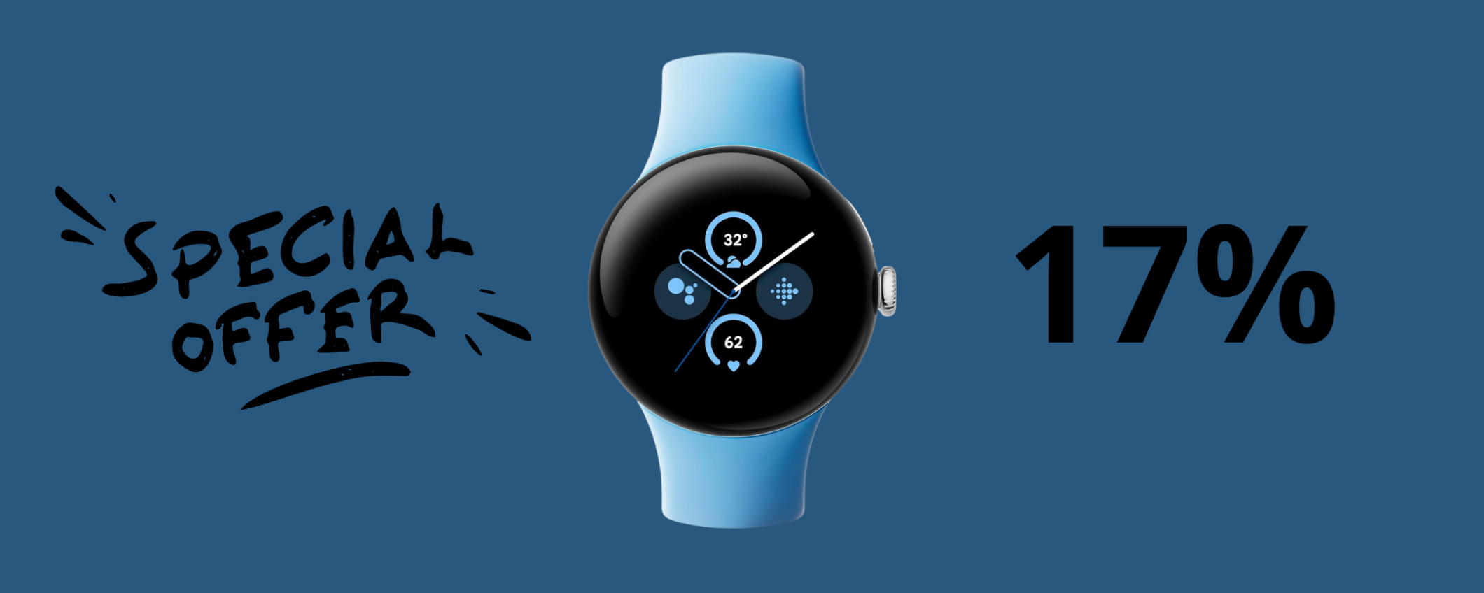 Google Pixel Watch 2 in colore azzurro ad un SUPER prezzo