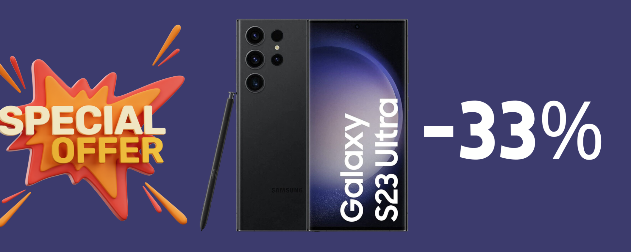 Samsung Galaxy S23 Ultra 5G, il MIGLIORE in sconto del 33%