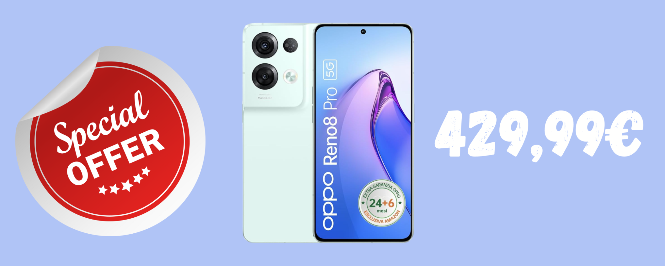 OPPO Reno8 Pro 5G, con display spettacolare ad un SUPER prezzo