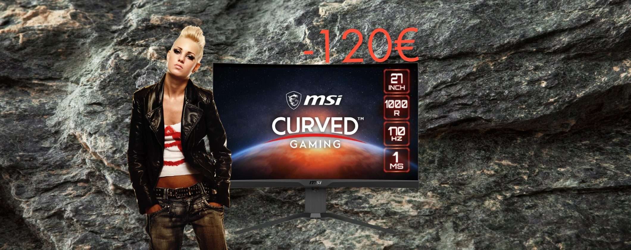Immersione estrema con il Monitor Gaming Curvo MSI (-120€)