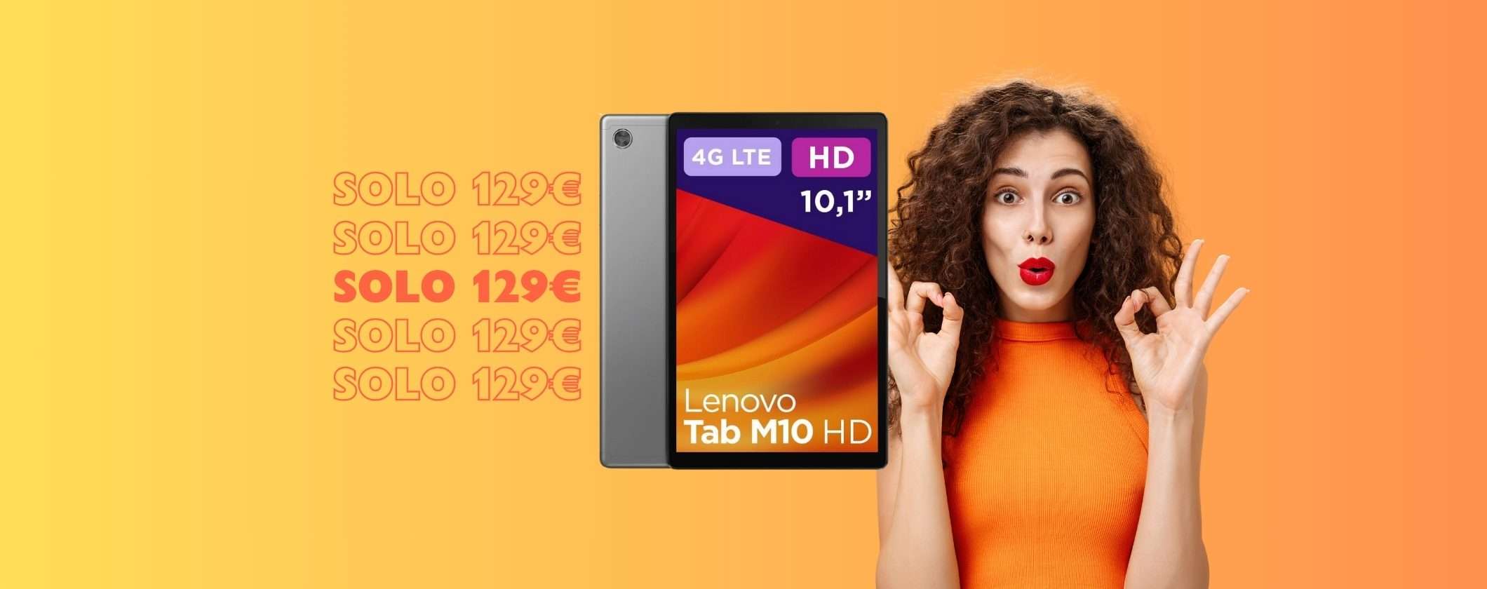 Lenovo Tab M10: OTTIMO tablet a soli 129€ su Amazon