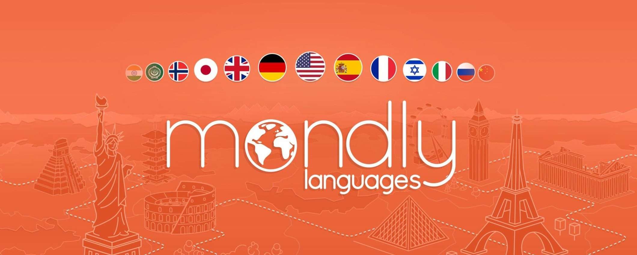 Accesso illimitato a 41 lingue straniere con Mondly, scontato del 95%