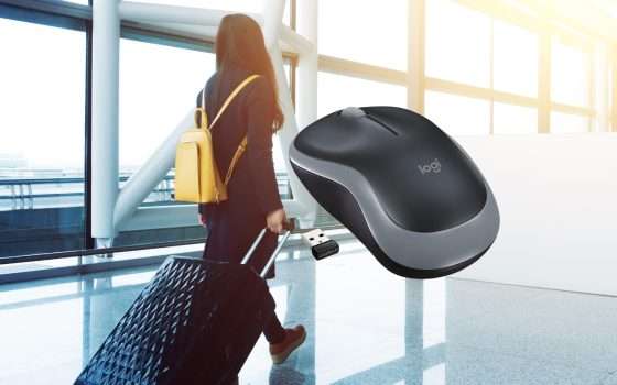 Mouse Wireless Logitech M185 da viaggio a soli 9€