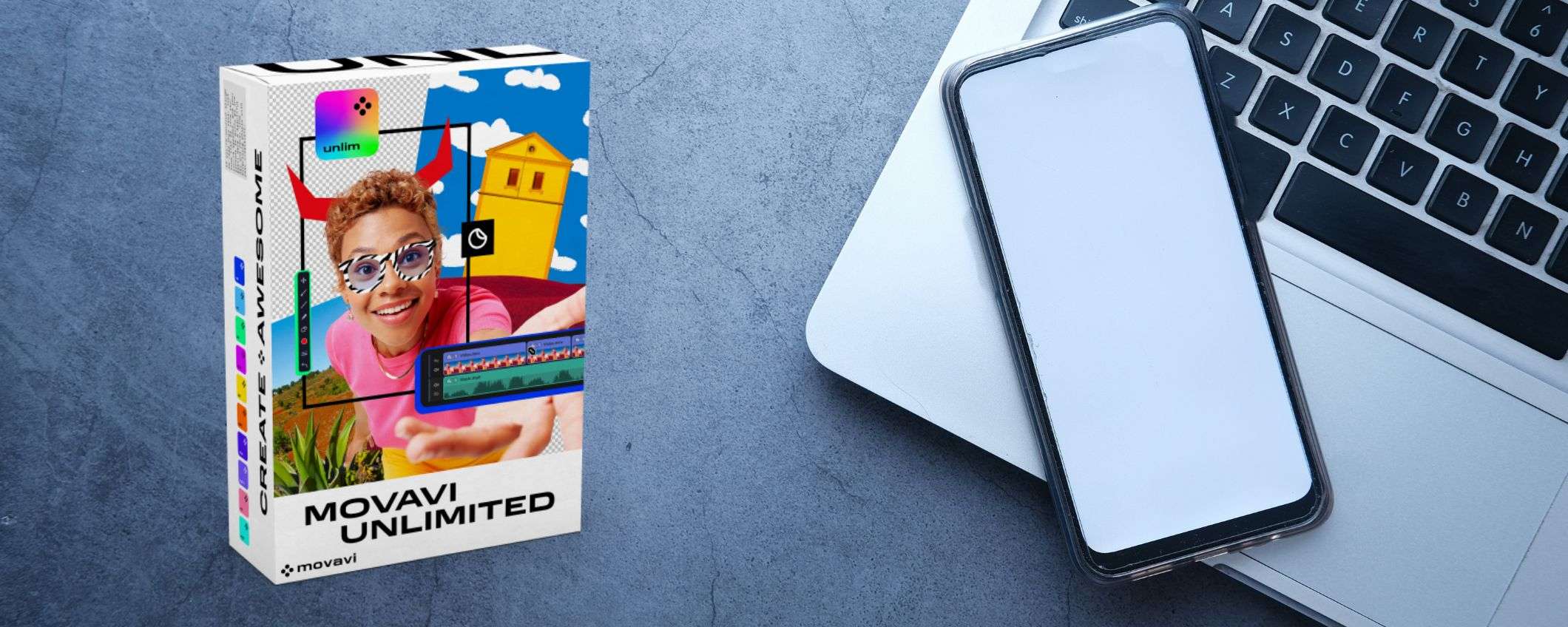 Movavi Unlimited: crea video professionali con l'AI a soli 119€