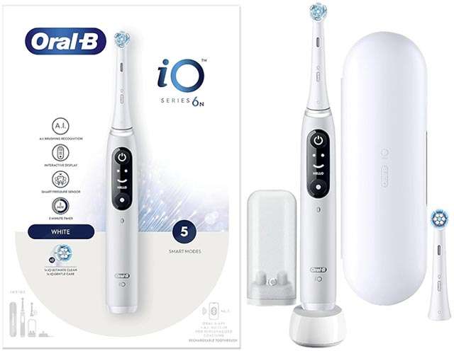 Oral-B iO 6N, lo spazzolino elettrico: il contenuto della confezione