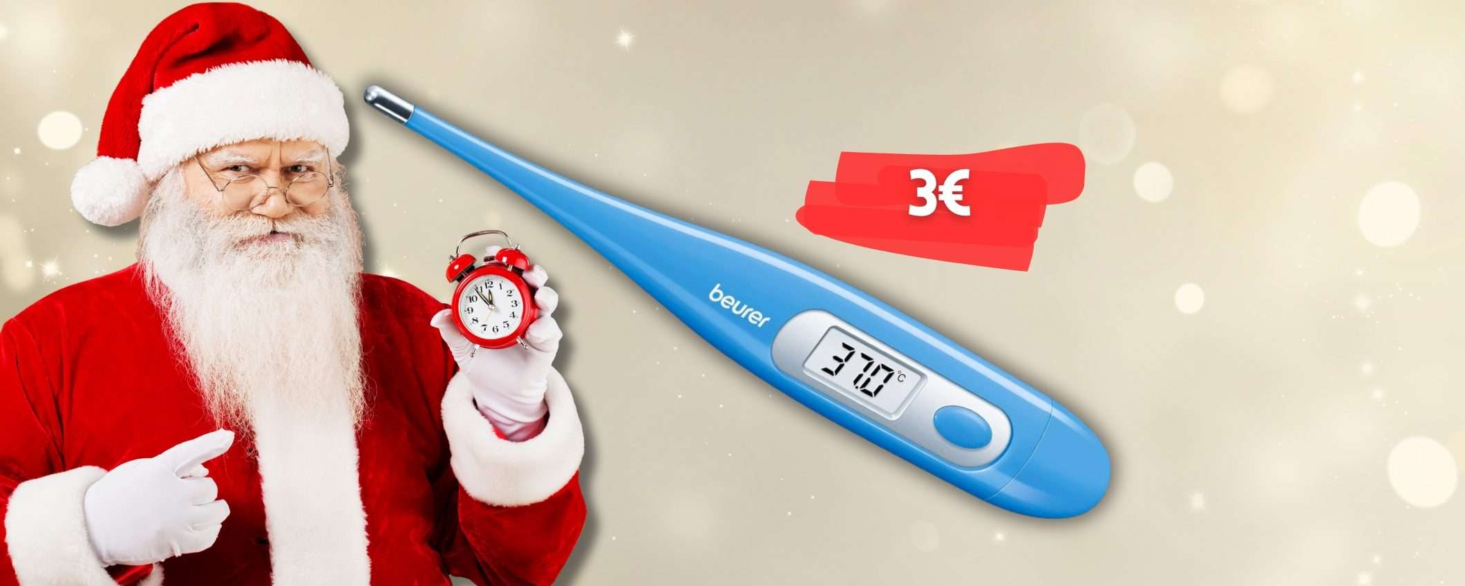Termometro digitale Beurer a soli 3€ in sconto LAMPO: approfittane