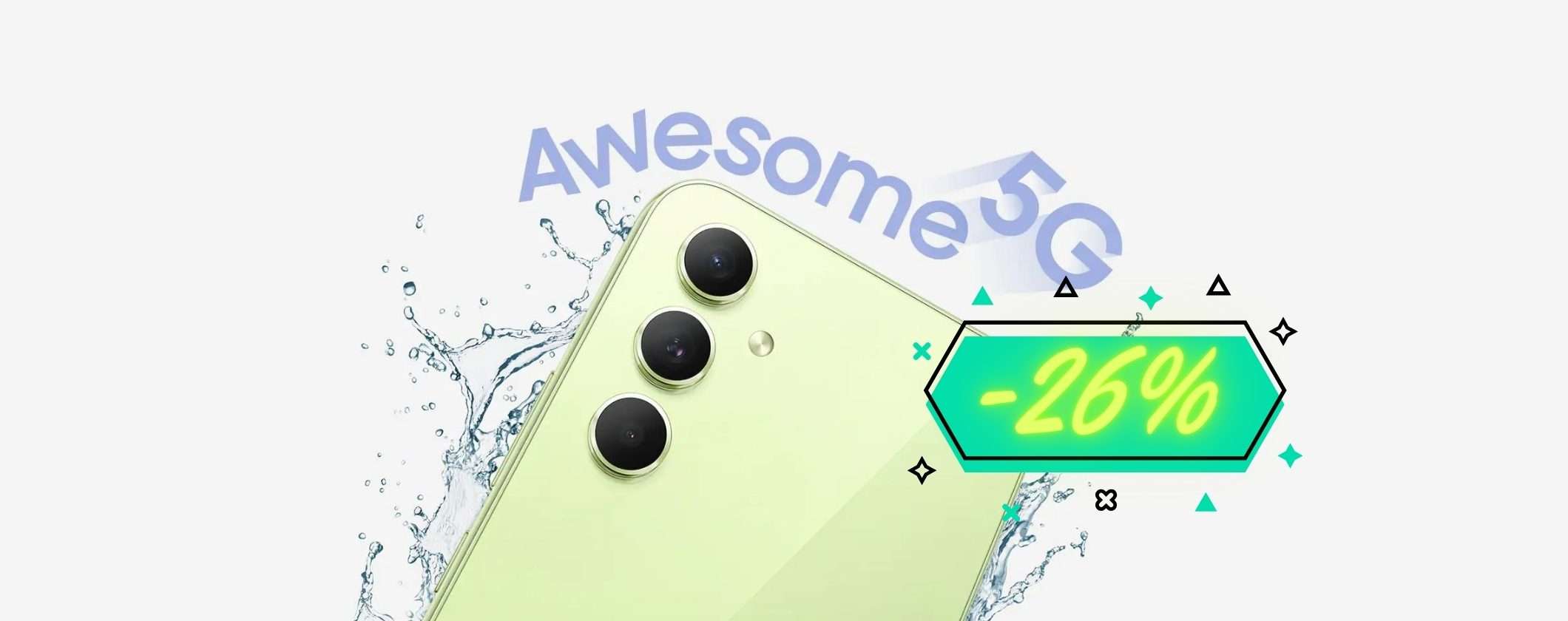 Samsung Galaxy A54: 26% di SCONTO e Cover in REGALO