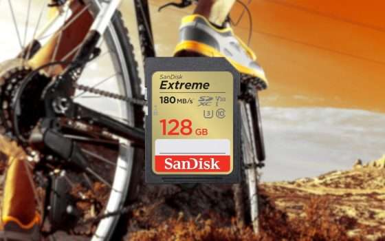 SanDisk SD 128GB a 180 MB/s: fai l'AFFARE su Amazon (-44%)