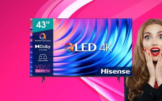 Smart TV QLED 4K Hisense da 43