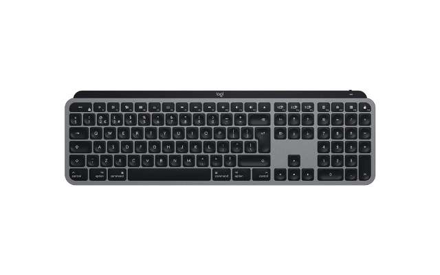 Logitech MX Keys For Business – Tastiera Wireless Retroilluminata, Layout Tedesco QWERTZ, Grigio