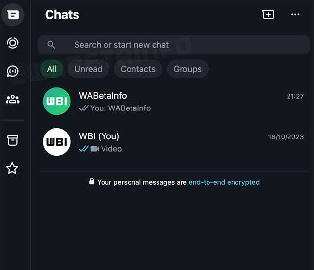 Restyling per l'interfaccia di WhatsApp Web con tema scuro