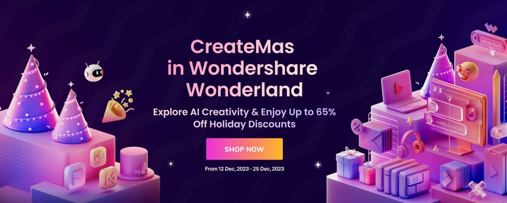 Wondershare: sconti fino al 65% per le festività
