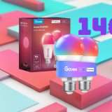 2 Lampadine Smart Multicolor a soli 14€ su Amazon