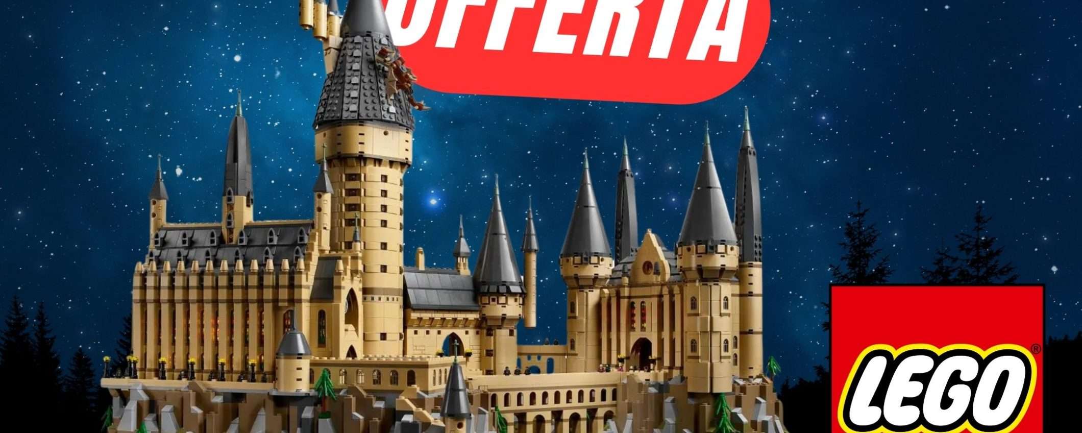 Il Castello di Hogwarts in versione LEGO è SCONTATO!