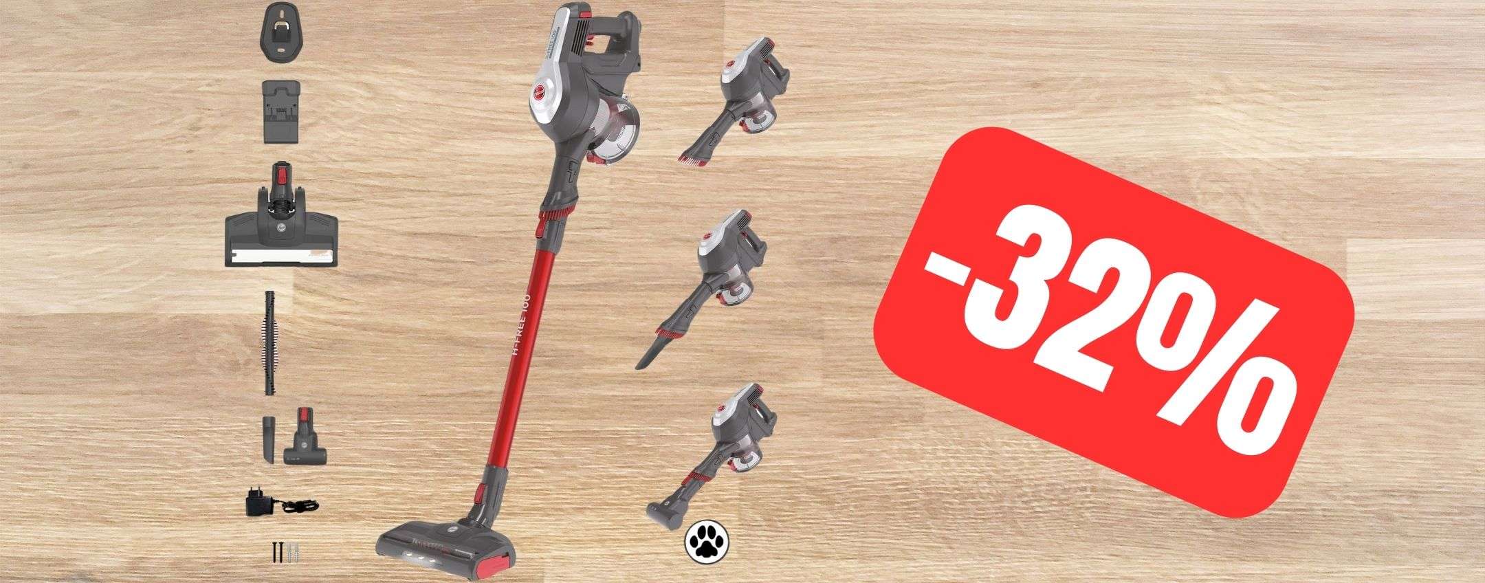 Aspirapolvere senza fili Hoover HFree 100 occhio allo SCONTO AMAZON