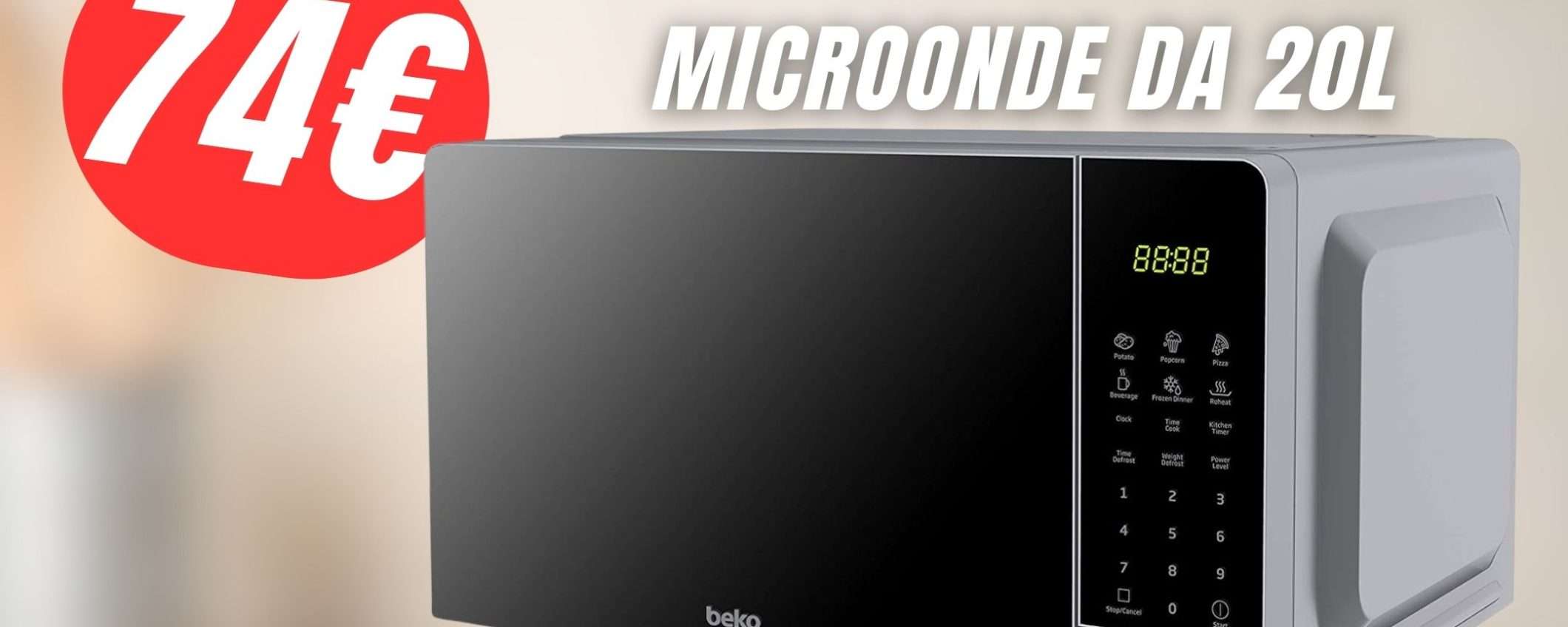 SCONTO FOLLE per il Forno a Microonde Beko! (-32%)