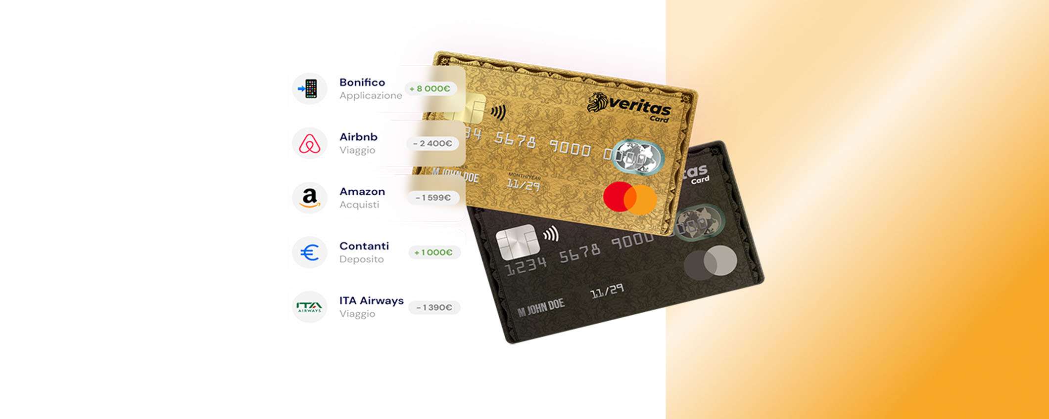 Carta Veritas: prepagata MasterCard per spese fino a 120.000€