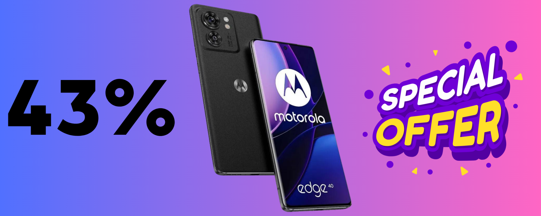 Motorola Moto Edge 40 5G, in SUPER sconto del 43% su eBay