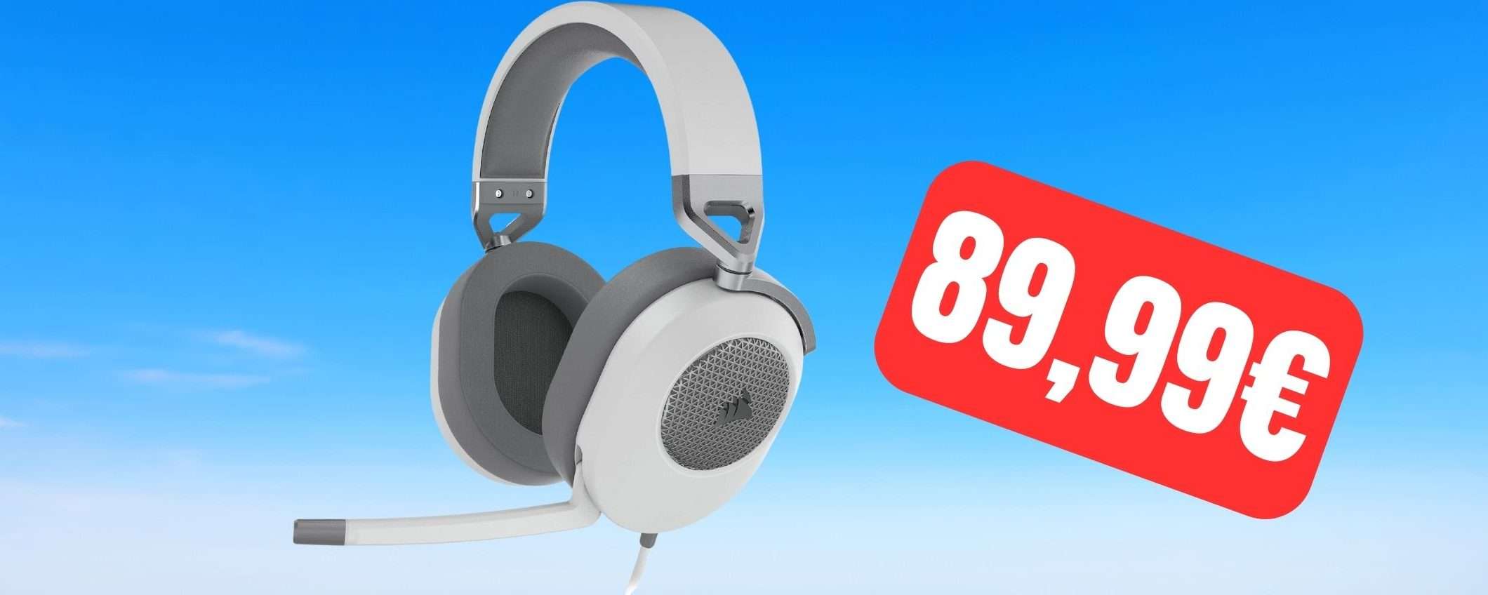 Corsair HS65: cuffie da gioco multipiattaforma in OFFERTA su Amazon