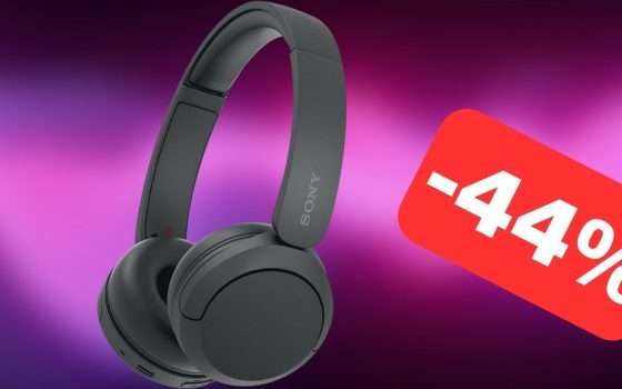 Cuffie Sony wireless: Amazon regala un MEGA SCONTO (-44%)