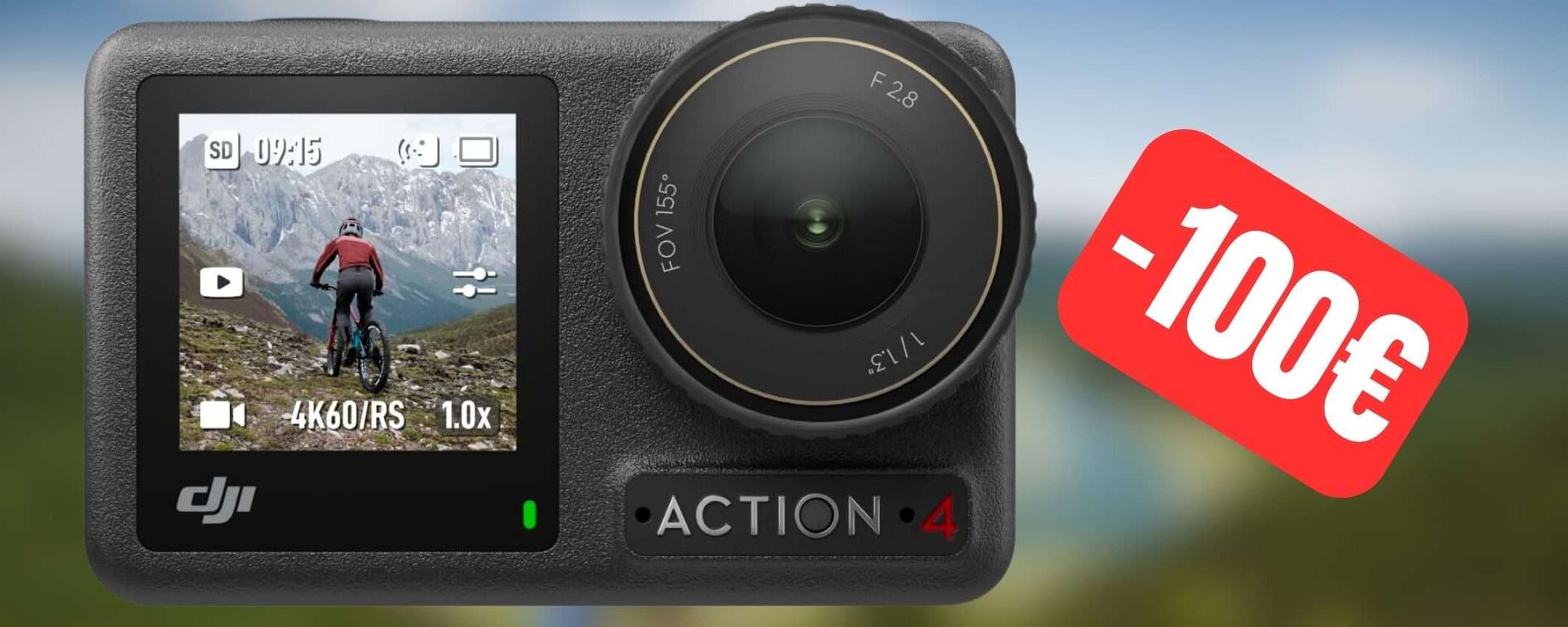 Riprese SPETTACOLARI con questa Action Cam 4K in offerta Amazon (-100€)