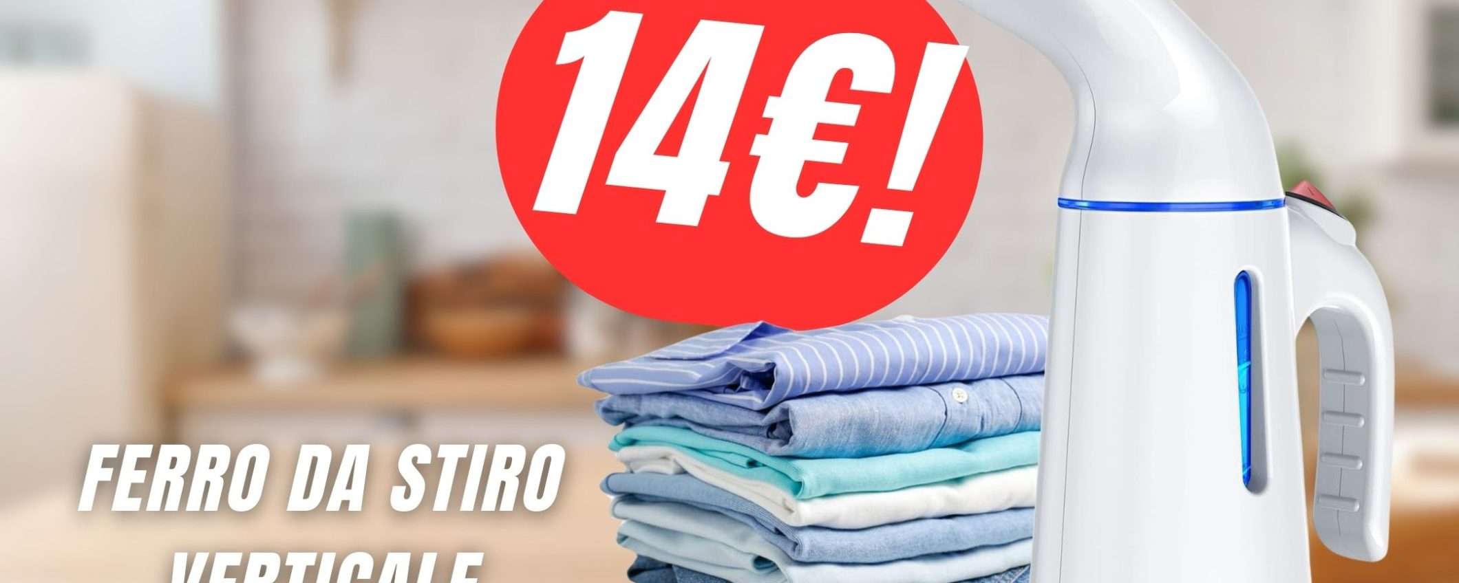 Con il COUPON del 50% pagherai il Ferro da Stiro Verticale pochissimo!