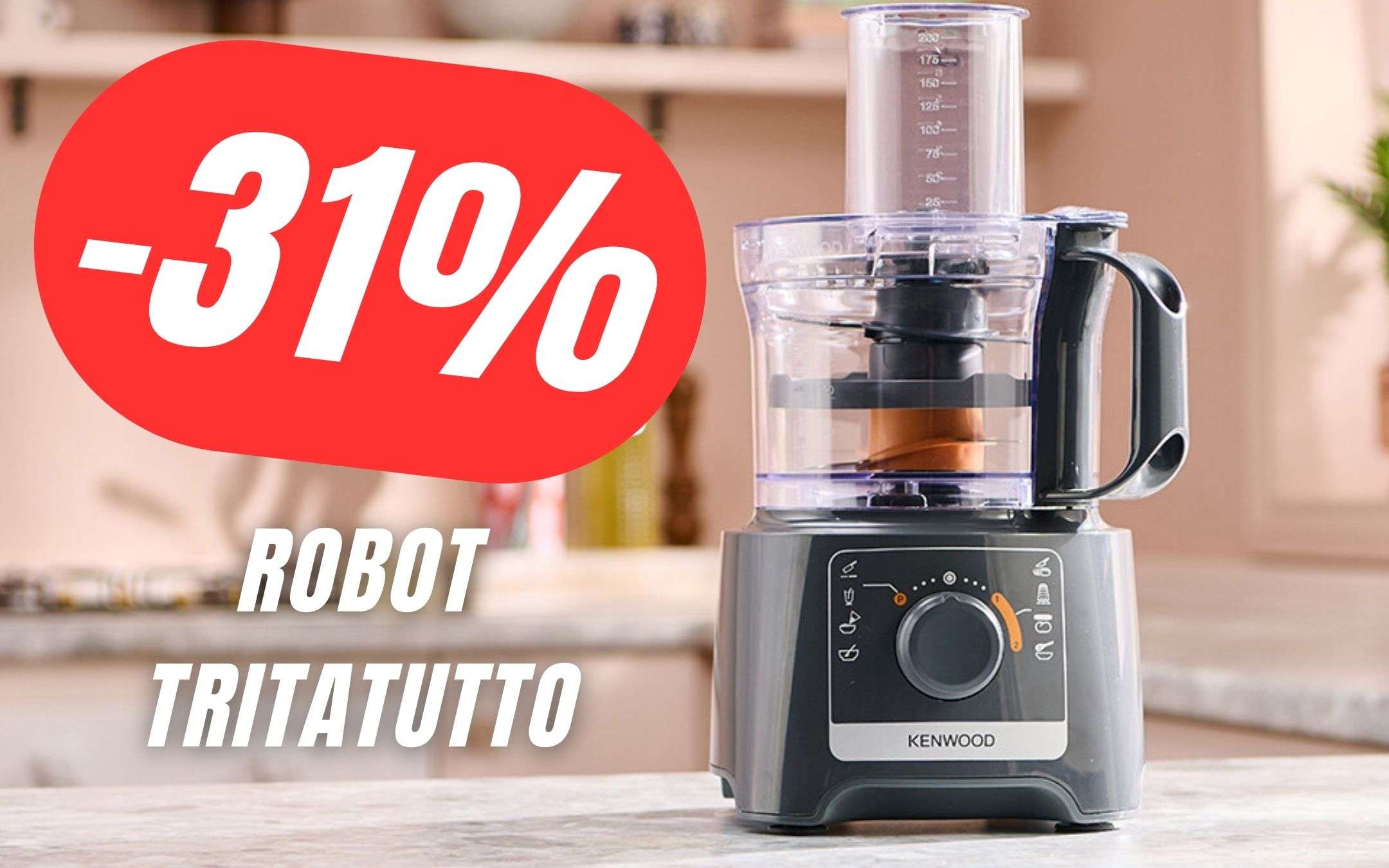 Risparmia 30€ sul Robot Tritatutto di Kenwood!