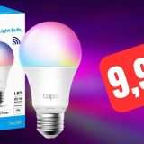 Lampadina smart WiFi TP-Link in OFFERTA: solo 9,99€ su Amazon