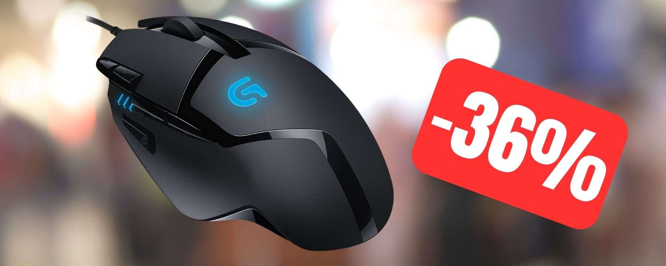 Logitech G402: fantastico mouse da gaming in SUPER SCONTO (-36%)