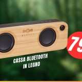 FOLLE SCONTO di 120€ per questa Cassa Bluetooth in Legno!
