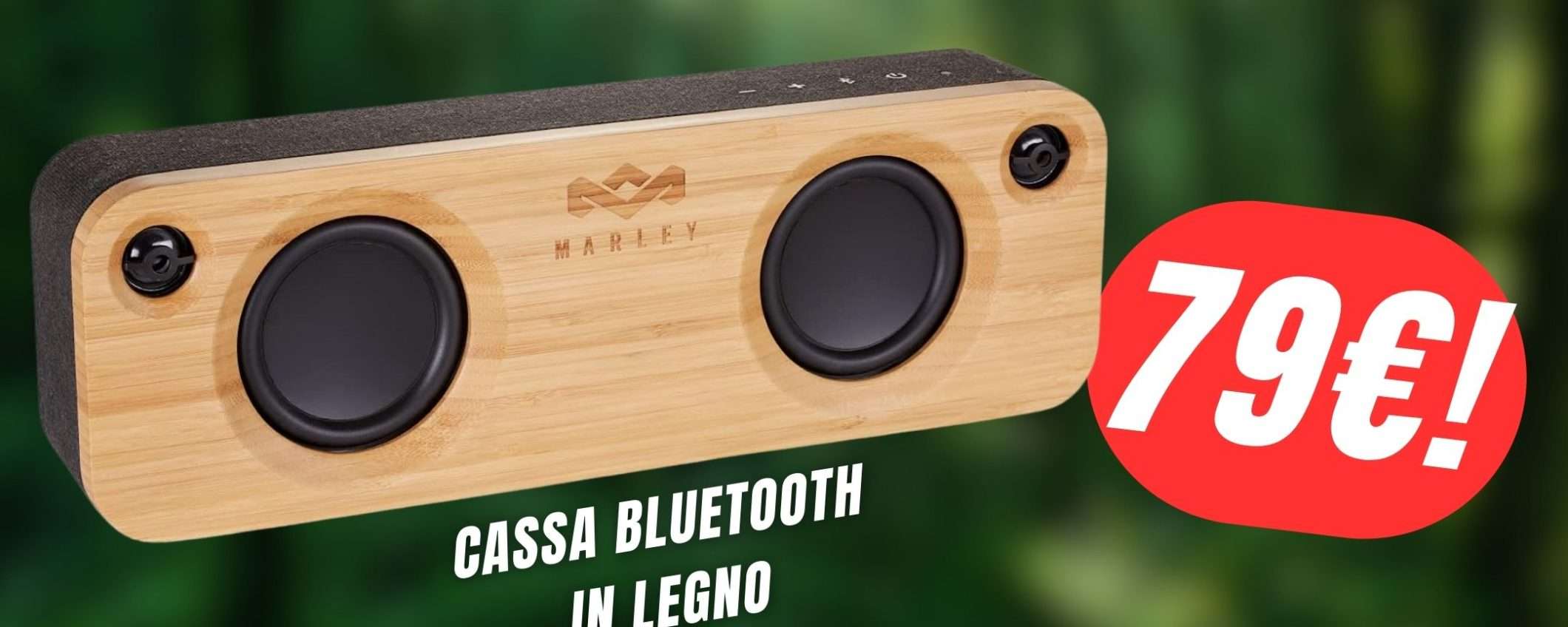 FOLLE SCONTO di 120€ per questa Cassa Bluetooth in Legno!