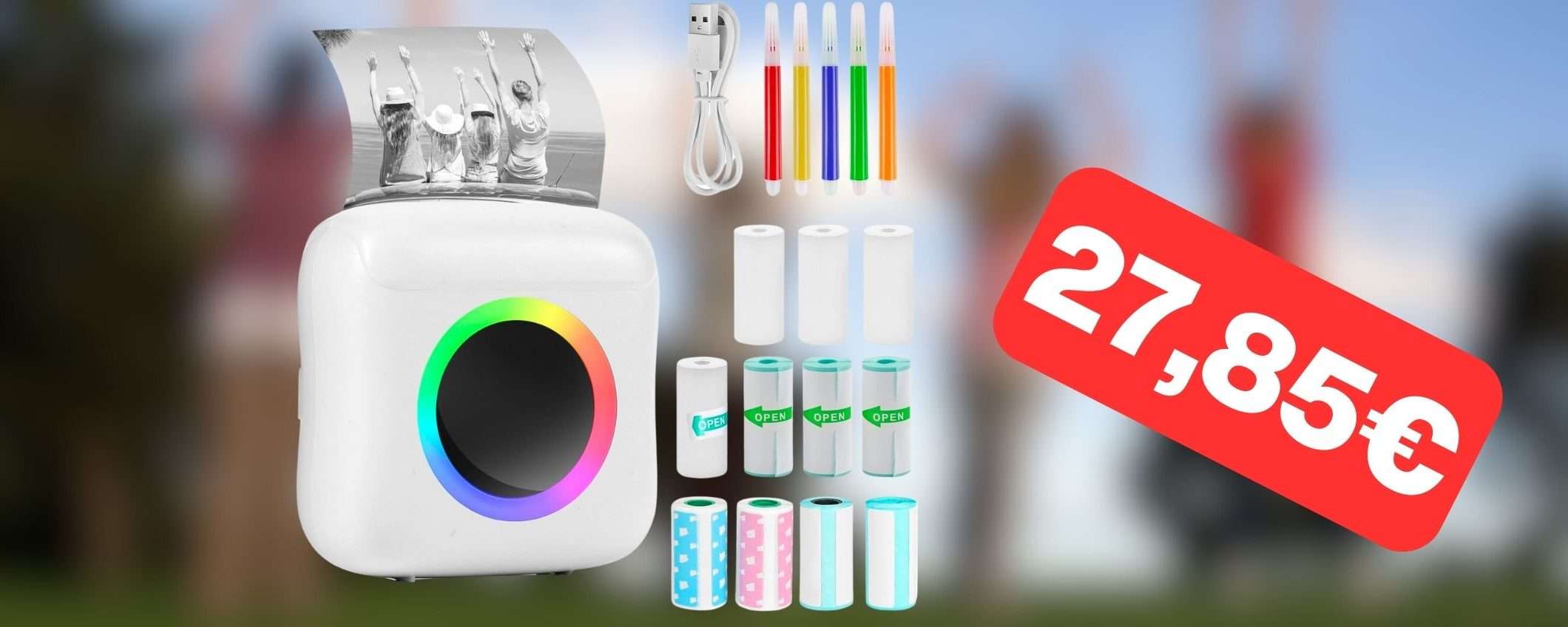 Mini stampante fotografica: una CHICCA a soli 27,85€