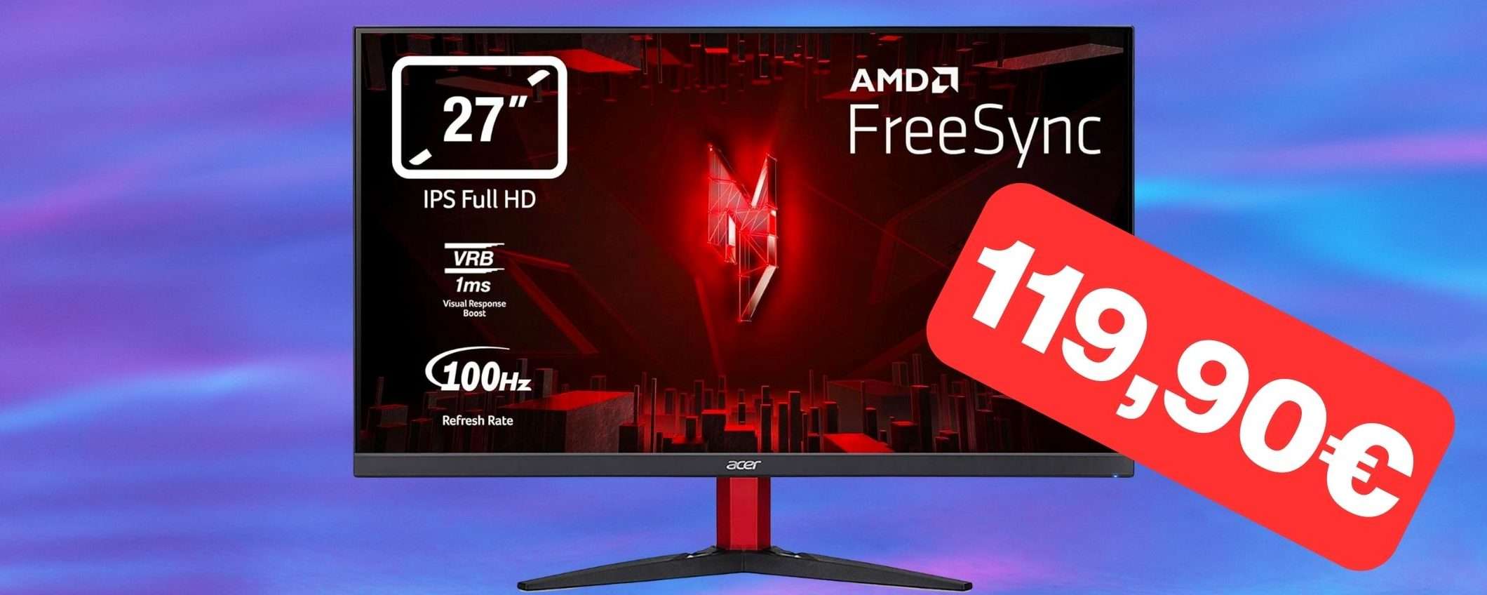 Monitor da gaming Acer 27