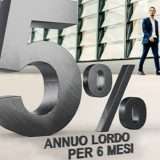 SelfyConto: 5% annuo lordo sulle somme vincolate a 6 mesi