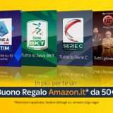 Sky TV e Sky Calcio a 14,90€ al mese e hai anche un buono Amazon da 50€