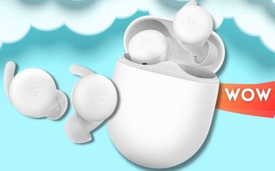 Google Pixel Buds A-Series, auricolari Bluetooth SU MISURA: sconto TOP