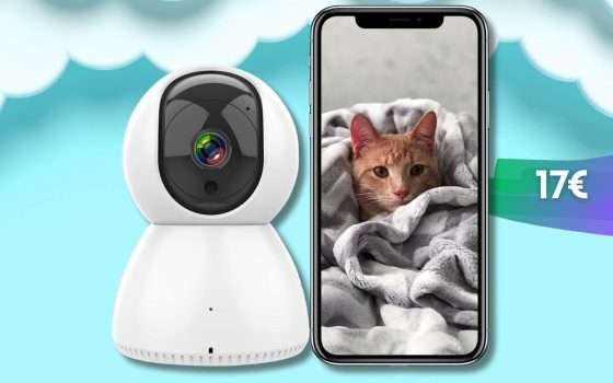 Telecamera di SICUREZZA in casa: rotazione e visione FHD a soli 17€