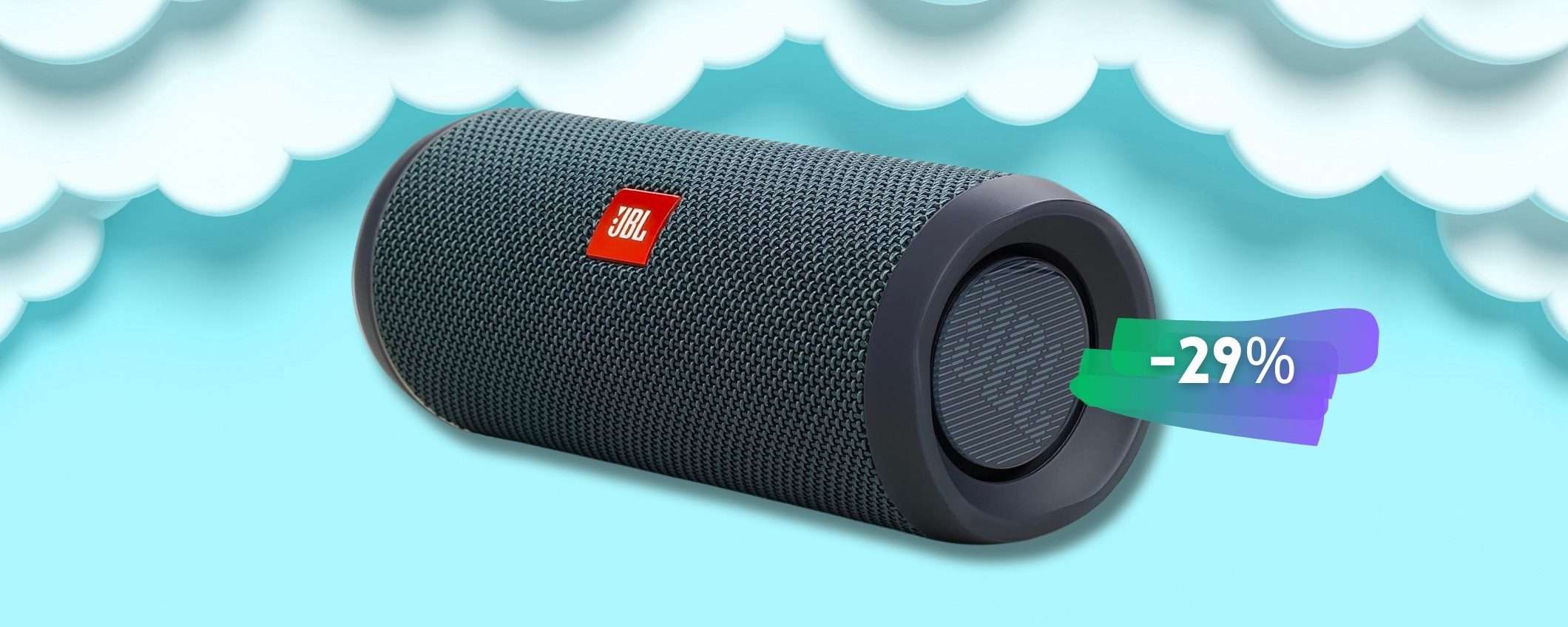 JBL Flip Essential 2, speaker Bluetooth alta QUALITÀ a prezzo ridotto