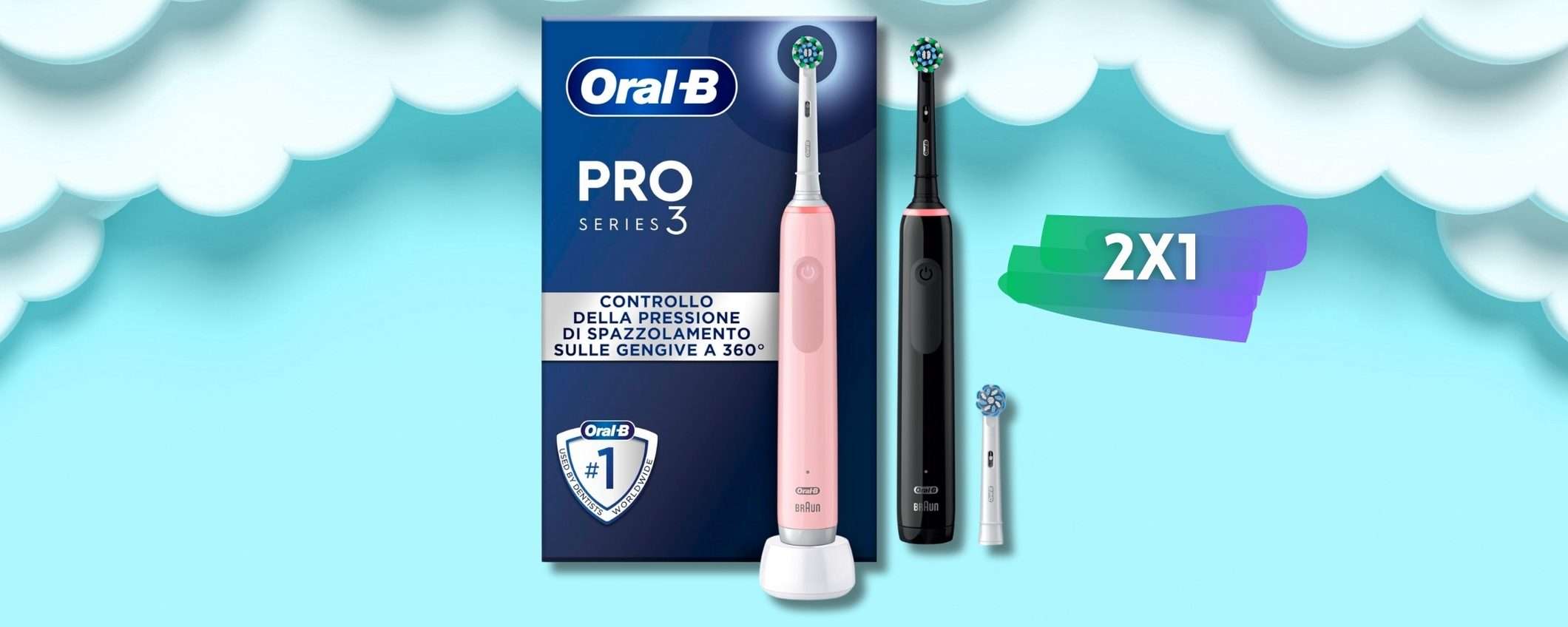 Oral-B: due spazzolini elettrici al PREZZO DI UNO, igiene orale al TOP