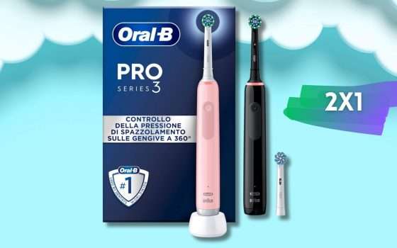 Oral-B: due spazzolini elettrici al PREZZO DI UNO, igiene orale al TOP