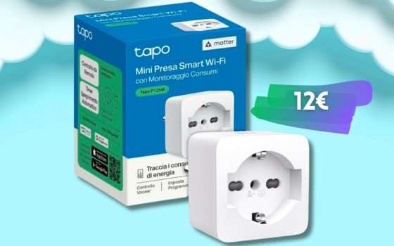 Presa SMART per controllo da remoto e monitoraggio dei consumi (12€)