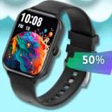 Smartwatch COMPLETO al tuo polso: sconto 50% e chiamate Bluetooth