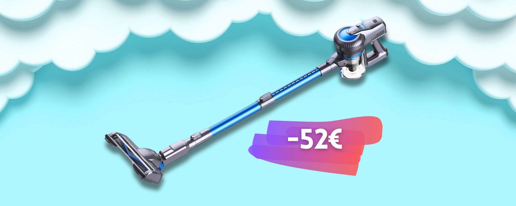 Aspirapolvere senza fili DOPPIO sconto: con tanto di accessori è WOW