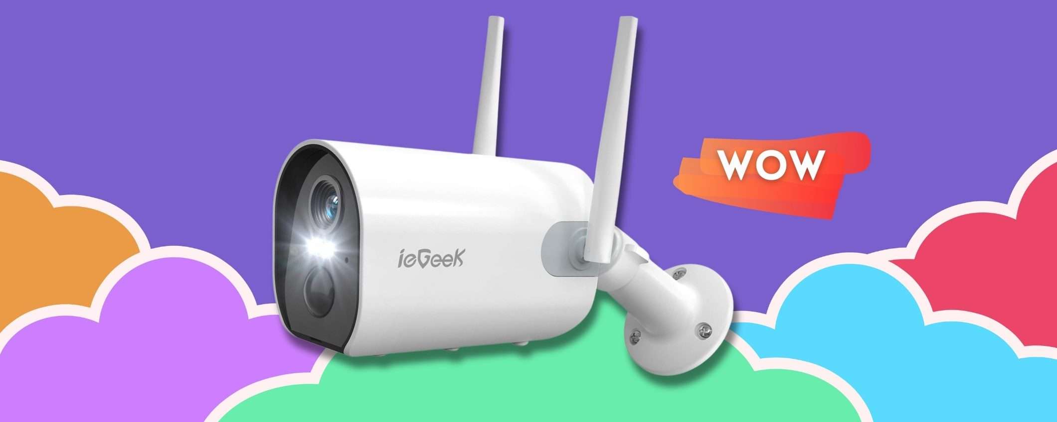 Telecamera 2K da ESTERNO senza fili: avanzata e con prezzo MINIMO