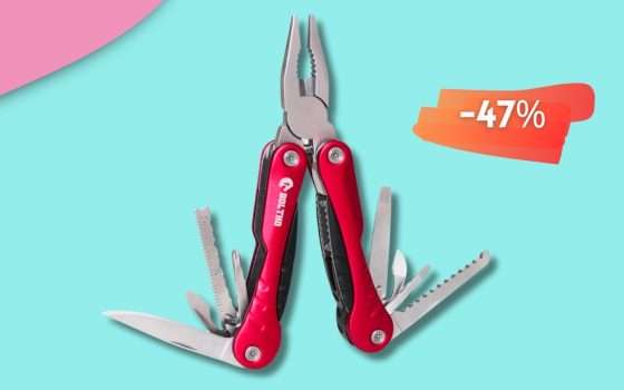 Attrezzo MULTIUSO 15 in 1, altro che cassetta degli attrezzi: -47%