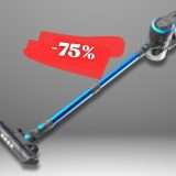 Aspirapolvere zero fili 40min d'autonomia + accessori: prezzo SGONFIATO