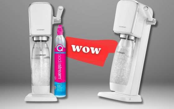 Sodastream ART per acqua frizzante a casa: kit COMPLETO prezzo MINI